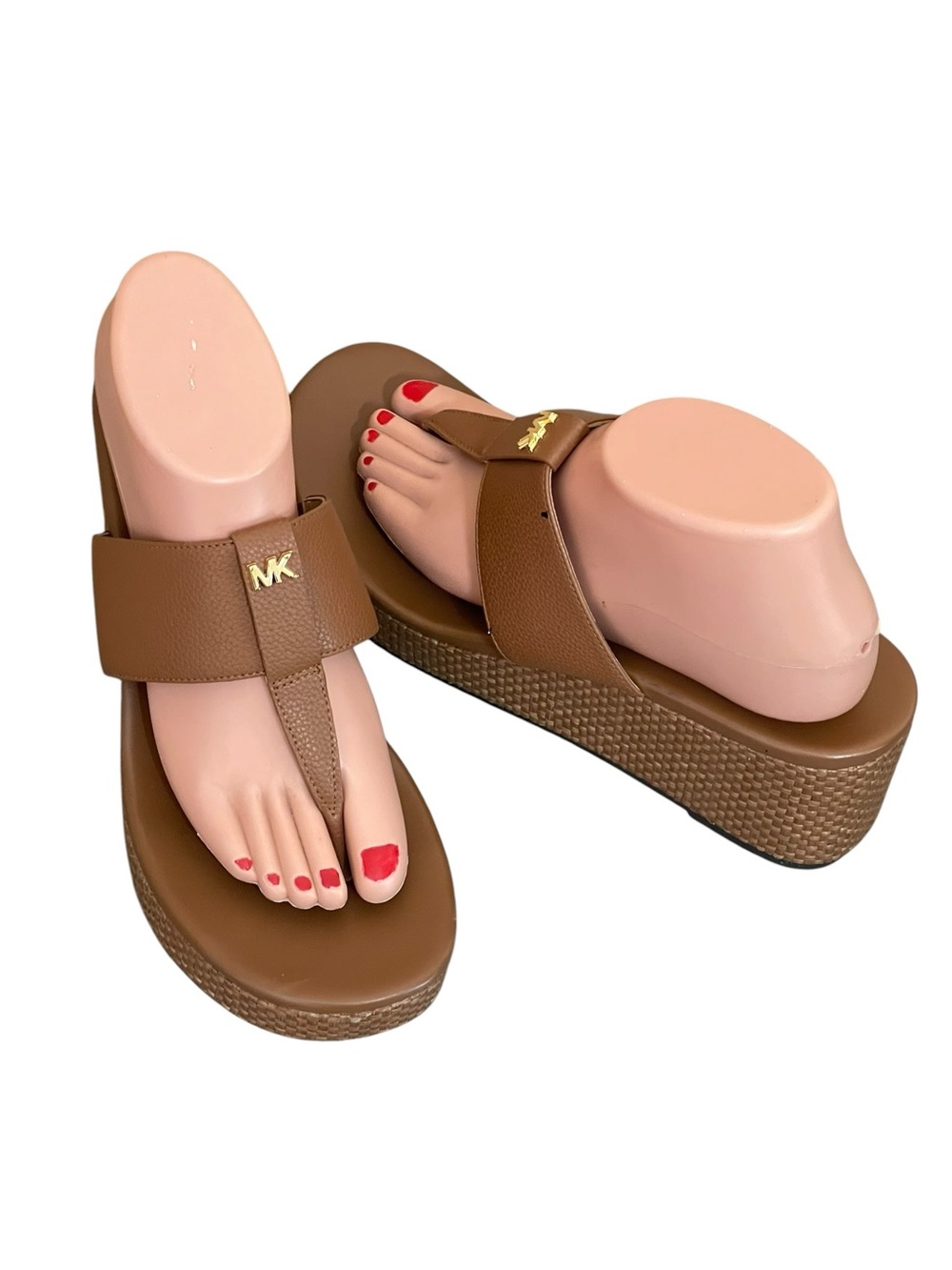 New! Michael Kors Brown Wedge
Sandals size 9M